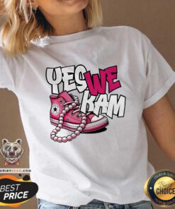 Original Yes We Kam Shirt Madam President Kalama Harris 2024 V-neck