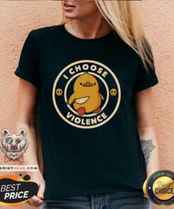 Premium I Choose Violence Duck V-neck