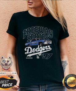 Premium Los Angeles Dodgers MLB Rivals Navy V-neck