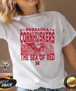 Premium Nebraska Huskers Gameday The Sea Of Red Crowd V-neck