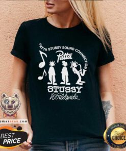 Premium Stussy X Patta Sound Connection V-neck