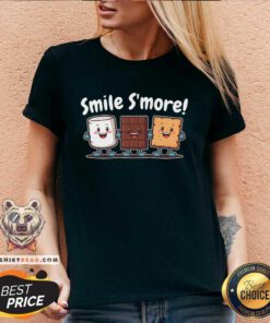 Pretty Cute Smile S'more V-neck