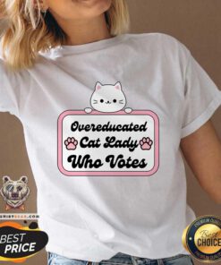 Pretty Overeducated Cat Lady Who Votes V-neck