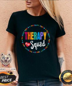 Pretty Therapy Squad Pt Ot Crew Occupational Therapist Week Team V-neck