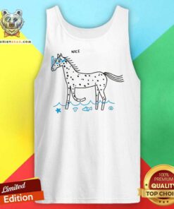 Awesome Horse Nice Vamos A La Playa Tank-top