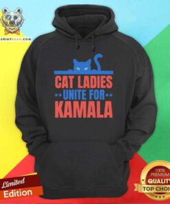 Top Cat Ladies Unite For Kamala Vote Blue Hoodie