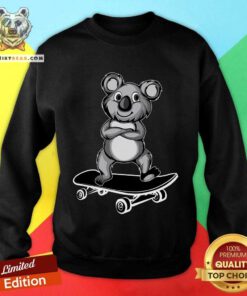 Top Cool Koala Skateboard Sweatshirt