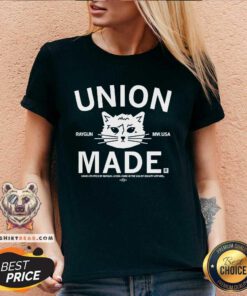 Top Gary Face Union Made V-neck
