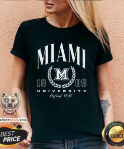 Top Miami 1809 University Oxford V-neck