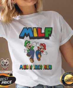 Top Milf Mario Is Luigi’s Friend V-neck