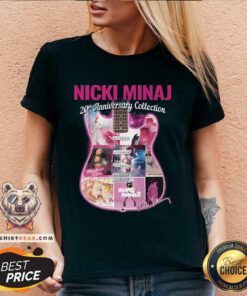 Top Nicki Minaj 20th Anniversary Collection Signature V-neck