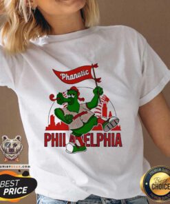 Top Phanatic Philadelphia Phillies Baseball Dancing Own Philly V-neck