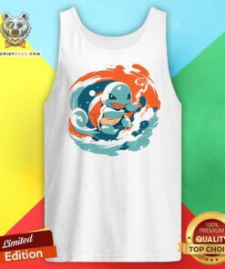 Top Pokemon Squirtle Water Starter Paint Tank-top
