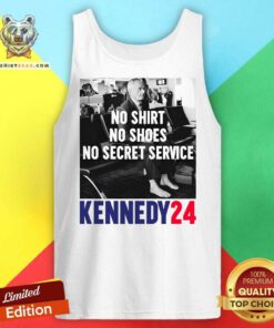Top RFK No Shirt No Shoes No Secret Service Kennedy 24 Tank-top