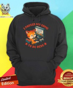 Awesome I Paused My Game To Be Here Hoodie