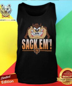 Awesome Looney Tunes Taz Sack Em' X Chicago Bears Tank-top