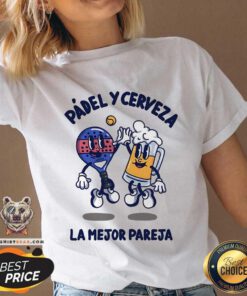 Awesome Padel Y Cerveza La Mejor Pareja V-neck