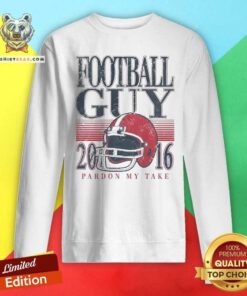Awesome Pardon My Take Football Guy Helmet 2016 Sweatshirt