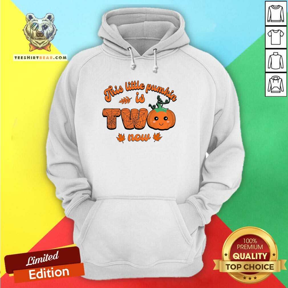 Awesome This Little Pumpkin Is Two Now Fall Halloween Hoodie