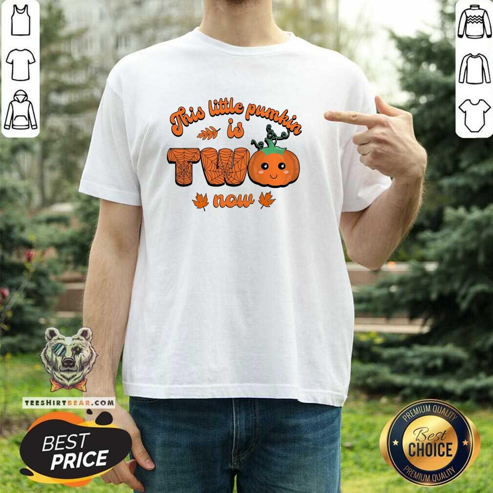 Awesome This Little Pumpkin Is Two Now Fall Halloween T-Shirt
