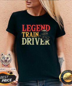 Awesome Train Operator Locomotive Handler Railway V-neck