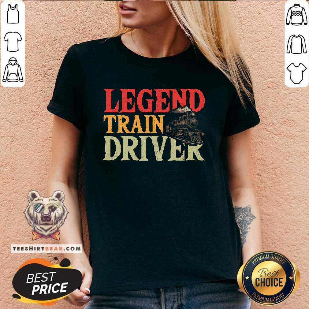 Awesome Train Operator Locomotive Handler Railway V-neck