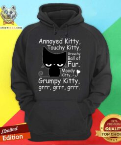 Funny Angry Cat Kitten Lover Attitude Hoodie
