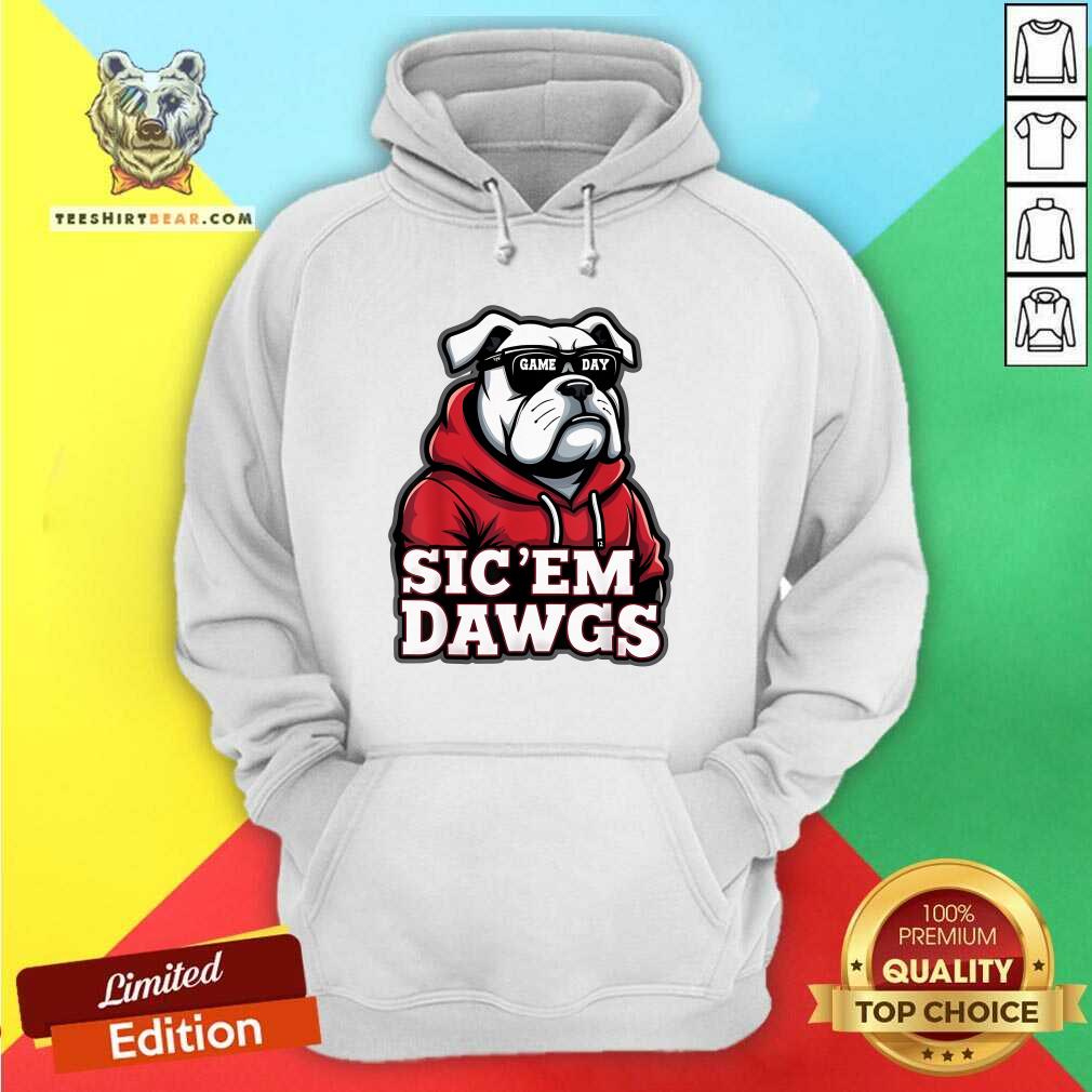 Funny Bulldogs Football Spirit Game Day Vintage Hoodie