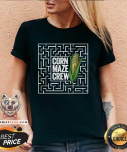 Funny Corn Maze Crew Corn Maze Halloween Corn Maze V-neck