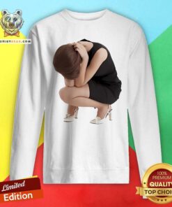 Funny Crying Girl With A Gun Sweatshirt