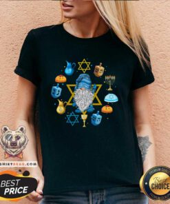 Funny Hanukkah Gnome V-neck