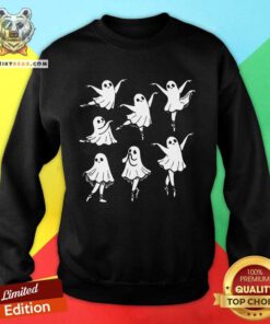 Funny Kute Ballet Ghost Ballet Dancer Unny Halloween Sweatshirt