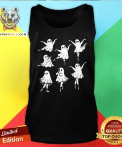 Funny Kute Ballet Ghost Ballet Dancer Unny Halloween Tank-top
