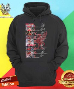 Funny Liverpool Football Club All Team Signatures Hoodie