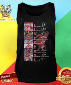 Funny Liverpool Football Club All Team Signatures Tank-top