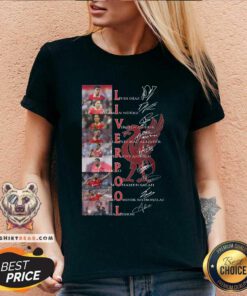 Funny Liverpool Football Club All Team Signatures V-neck