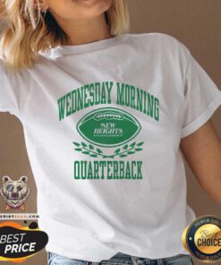 Funny New Heights Wednesday Morning Quarterback V-neck
