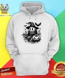 Funny Spooky Season Autumn Halloween Ghost Monochromatic Hoodie