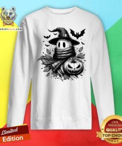 Funny Spooky Season Autumn Halloween Ghost Monochromatic Sweatshirt