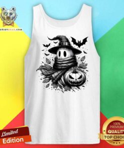 Funny Spooky Season Autumn Halloween Ghost Monochromatic Tank-top