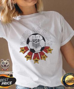 Funny USWNT Good As Gold V-neck