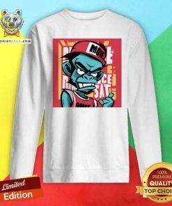 Funny Whimsical Funky Apes Cartoon Hipster Urban Sweatshirt