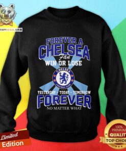 Good A Chelsea Fan Win Or Lose Yesterday Today Tomorrow Sweatshirt