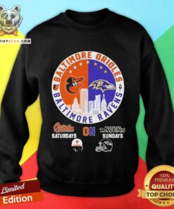 Good Baltimore Orioles X Baltimore Ravens Sweatshirt