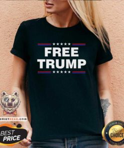 Good Free Trump 2024 Prison Maga V-neck