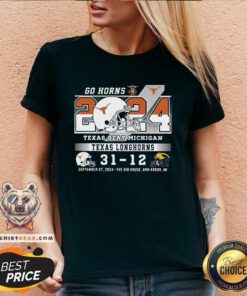 Good Go Horns Texas Beat Michigan 31-12 V-neck