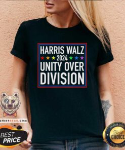 Good Harris Walz 2024 Unity Over Division V-neck