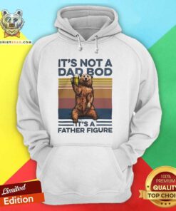 Good It's Not A Dad Bod It's A Father Figure Bear Drinking Vintage Hoodie