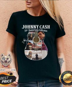 Good Johnny Cash 70th Anniversary Collection Signature V-neck