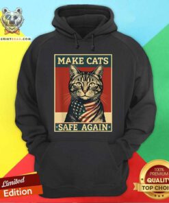 Hot 2024 Presidential Election Make Cats Safe Again Hoodie